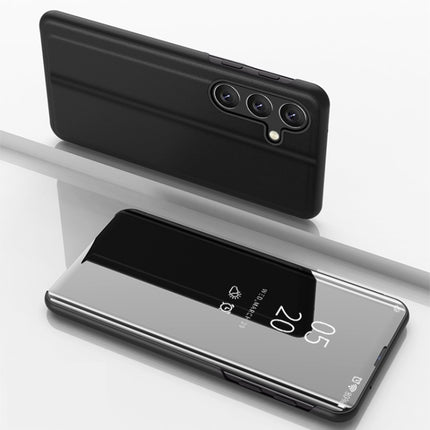 Plated Mirror Horizontal Flip Leather Phone Case with Holder, For Galaxy A56 5G, For Galaxy A26 5G, For Galaxy A36 5G