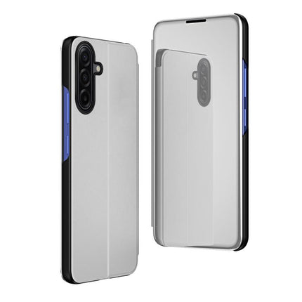Plated Mirror Horizontal Flip Leather Phone Case with Holder, For Galaxy S25 FE 5G, For Galaxy A17 5G, For Galaxy S25 Edge 5G