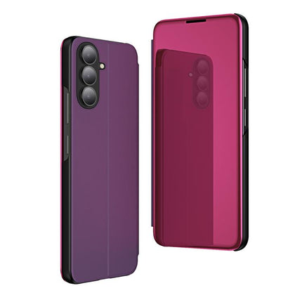 Plated Mirror Horizontal Flip Leather Phone Case with Holder, For Galaxy A57 5G, For Galaxy A37 5G, For Galaxy A27 5G