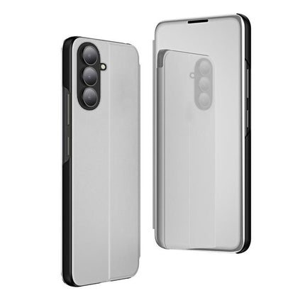 Plated Mirror Horizontal Flip Leather Phone Case with Holder, For Galaxy A57 5G, For Galaxy A37 5G, For Galaxy A27 5G