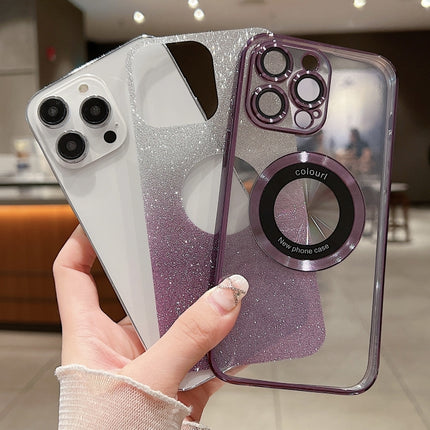 Gradient Glitter Electroplating MagSafe TPU Phone Case, For iPhone 11 Pro Max, For iPhone 11, For iPhone 11 Pro