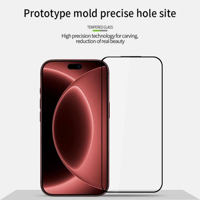 MOFI 9H 2.5D Full Screen Tempered Glass Film, For iPhone 17e / 16e, For iPhone 17 Pro Max, For iPhone 17 Pro, For iPhone 17, For iPhone  Air, For iPhone 16 Pro Max, For iPhone 16 Pro, For iPhone 16 Plus, For iPhone 16, For iPhone 15 Pro Max            ...