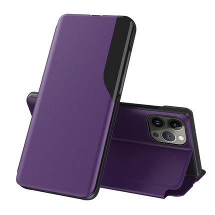 Side Display Flip Leather Phone Case