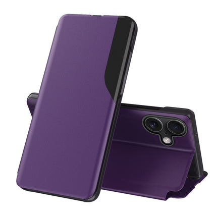 Side Display Flip Leather Phone Case
