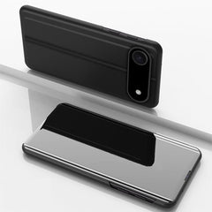 Plated Mirror Horizontal Flip Leather Phone Case with Holder