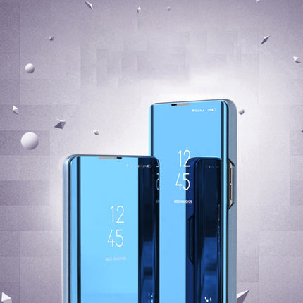 Plated Mirror Horizontal Flip Leather Phone Case with Holder, For Xiaomi  Redmi Note 12S