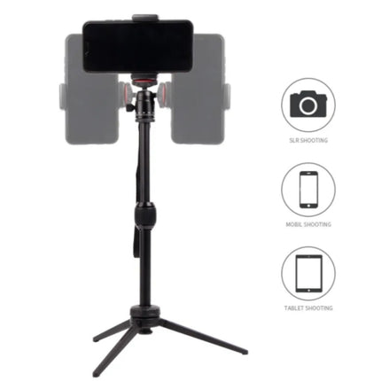 JMARY MT68 Aluminum Alloy Telescopic Portable Selfie Mini SLR Camera Phone Tripod, MT68