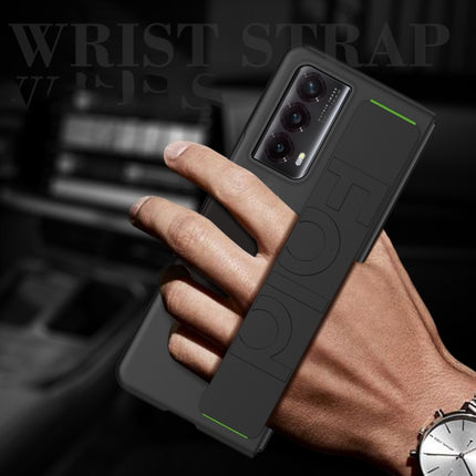 Skin Elastic Wrist Grip Back Cover Phone Case, For Honor Magic V2 RSR, For Honor Magic Vs2, For Honor Magic V2