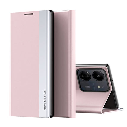 Side Electroplated Adsorption Leather Phone Case, For Xiaomi Redmi 13C, For Xiaomi Redmi Note 13 Pro+, For Xiaomi 13T Pro