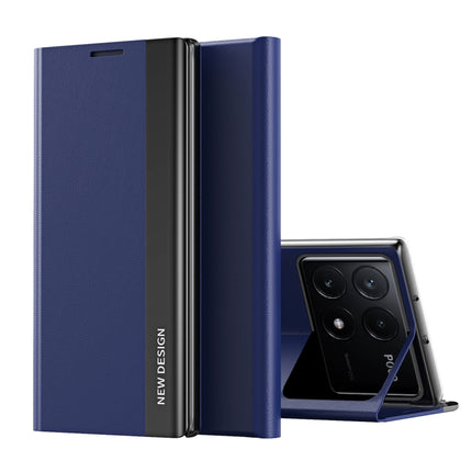 Side Electroplated Adsorption Leather Phone Case, For Xiaomi Redmi 14C, For Xiaomi Poco F6, For Xiaomi Poco F6 Pro