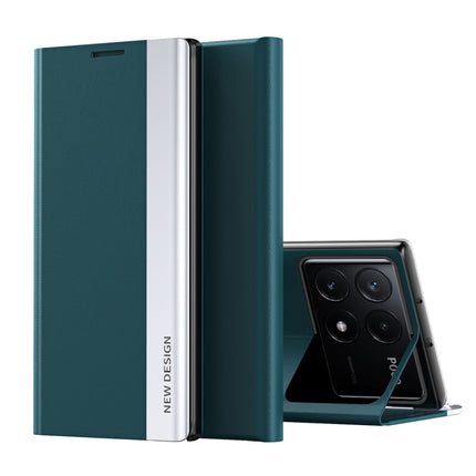 Side Electroplated Adsorption Leather Phone Case, For Xiaomi Redmi 14C, For Xiaomi Poco F6, For Xiaomi Poco F6 Pro