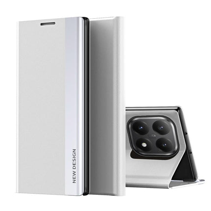 Side Electroplated Adsorption Leather Phone Case, For Xiaomi 15T Pro, For Xiaomi 15T, For Xiaomi Poco X7 Pro