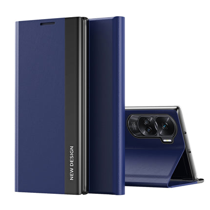 Side Electroplated Adsorption Leather Phone Case, For Honor 90 Lite