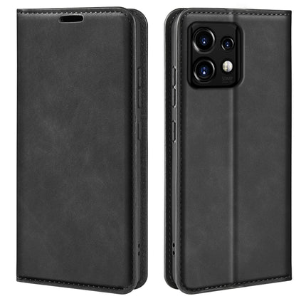 Retro-skin Magnetic Suction Leather Phone Case, For Motorola Moto G54, For Motorola Edge 40 Neo, For Motorola Moto G14, For Motorola Moto X40 Pro