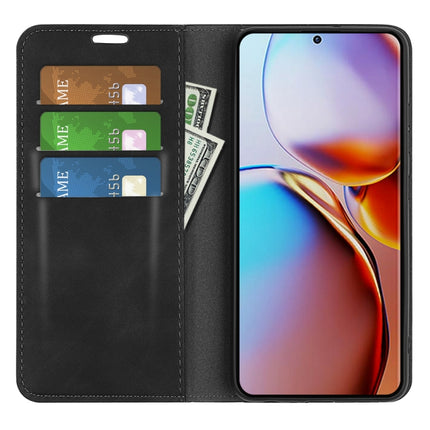 Retro-skin Magnetic Suction Leather Phone Case, For Motorola Moto G24, For Motorola Moto G34, For Motorola Moto G Play 2024, For Motorola Moto G84