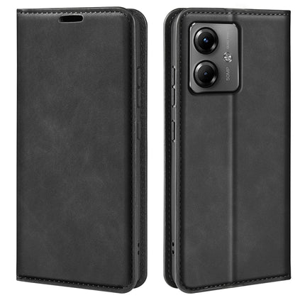 Retro-skin Magnetic Suction Leather Phone Case, For Motorola Moto G54, For Motorola Edge 40 Neo, For Motorola Moto G14, For Motorola Moto X40 Pro