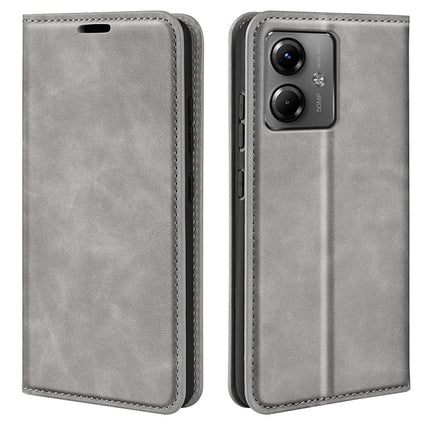 Retro-skin Magnetic Suction Leather Phone Case, For Motorola Moto G54, For Motorola Edge 40 Neo, For Motorola Moto G14, For Motorola Moto X40 Pro