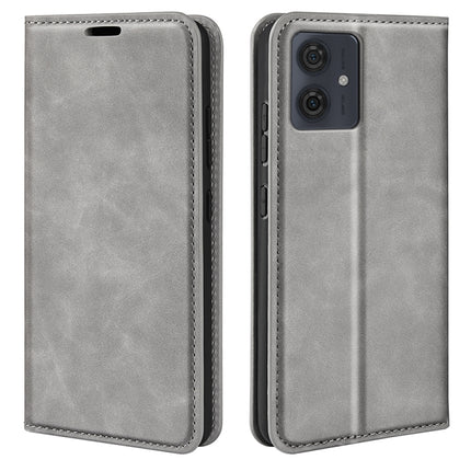 Retro-skin Magnetic Suction Leather Phone Case, For Motorola Moto G54, For Motorola Edge 40 Neo, For Motorola Moto G14, For Motorola Moto X40 Pro