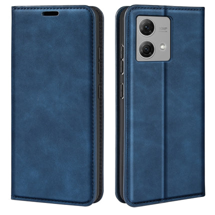 Retro-skin Magnetic Suction Leather Phone Case, For Motorola Moto G24, For Motorola Moto G34, For Motorola Moto G Play 2024, For Motorola Moto G84