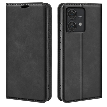 Retro-skin Magnetic Suction Leather Phone Case, For Motorola Moto G54, For Motorola Edge 40 Neo, For Motorola Moto G14, For Motorola Moto X40 Pro