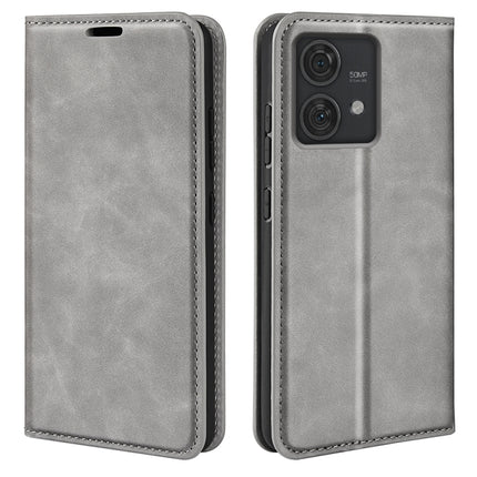 Retro-skin Magnetic Suction Leather Phone Case, For Motorola Moto G54, For Motorola Edge 40 Neo, For Motorola Moto G14, For Motorola Moto X40 Pro