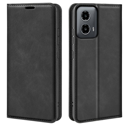 Retro-skin Magnetic Suction Leather Phone Case, For Motorola Moto G24, For Motorola Moto G34, For Motorola Moto G Play 2024, For Motorola Moto G84