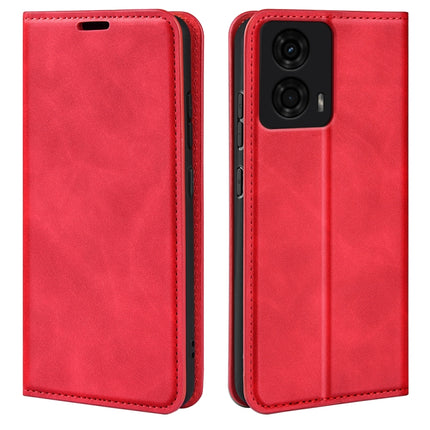 Retro-skin Magnetic Suction Leather Phone Case, For Motorola Moto G24, For Motorola Moto G34, For Motorola Moto G Play 2024, For Motorola Moto G84