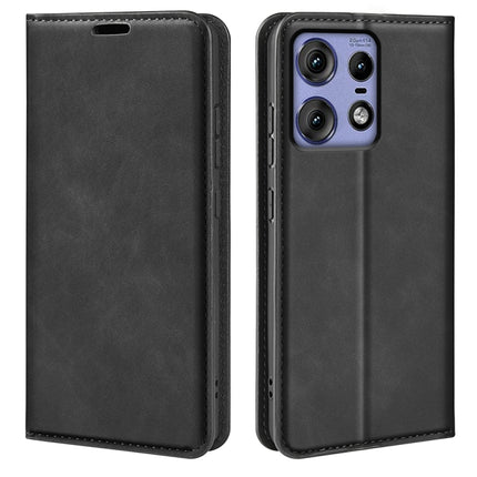 Retro-skin Magnetic Suction Leather Phone Case, For Motorola Edge 50 Pro, For Motorola Edge 50 Fusion, For Motorola Moto G24 Power, For Motorola Moto G 5G 2024