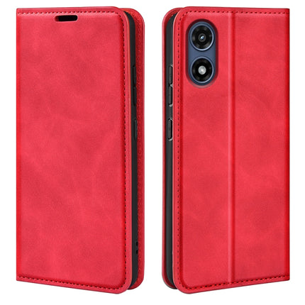 Retro-skin Magnetic Suction Leather Phone Case, For Motorola Moto G24, For Motorola Moto G34, For Motorola Moto G Play 2024, For Motorola Moto G84
