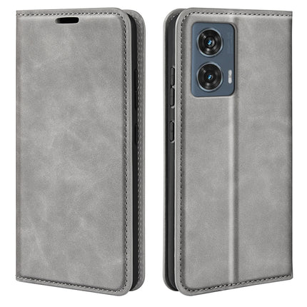 Retro-skin Magnetic Suction Leather Phone Case, For Motorola Edge 50 Pro, For Motorola Edge 50 Fusion, For Motorola Moto G24 Power, For Motorola Moto G 5G 2024