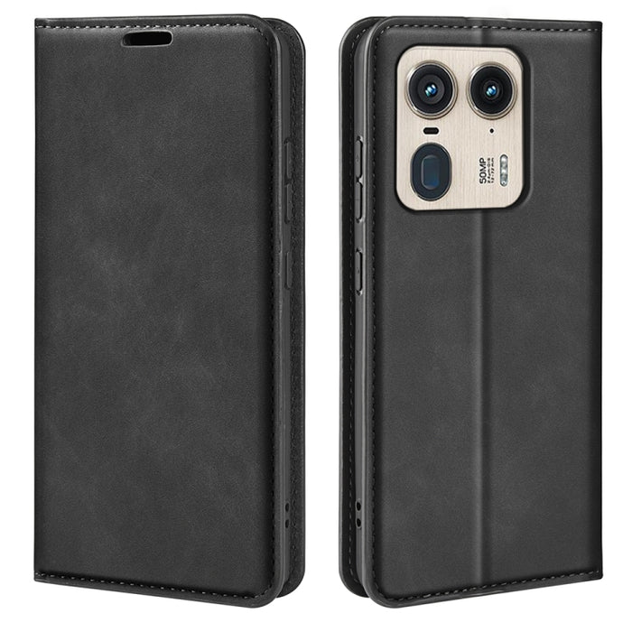 Retro-skin Magnetic Suction Leather Phone Case, For Motorola Moto G15, For Motorola Moto G Power 2025, For Motorola Moto G75 5G, For Motorola Moto G35 5G
