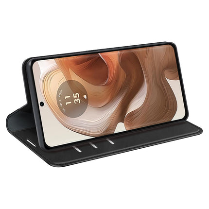 Retro-skin Magnetic Suction Leather Phone Case, For Motorola Moto G15, For Motorola Moto G Power 2025, For Motorola Moto G75 5G, For Motorola Moto G35 5G