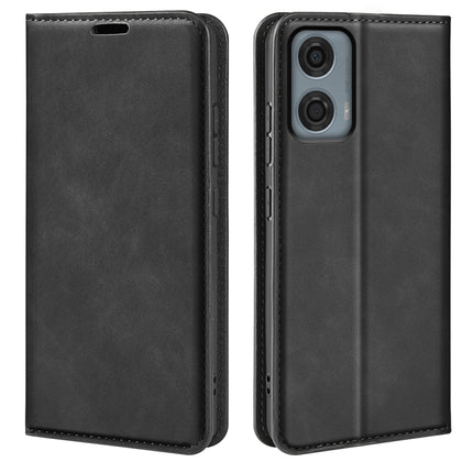 Retro-skin Magnetic Suction Leather Phone Case, For Motorola Edge 50 Pro, For Motorola Edge 50 Fusion, For Motorola Moto G24 Power, For Motorola Moto G 5G 2024