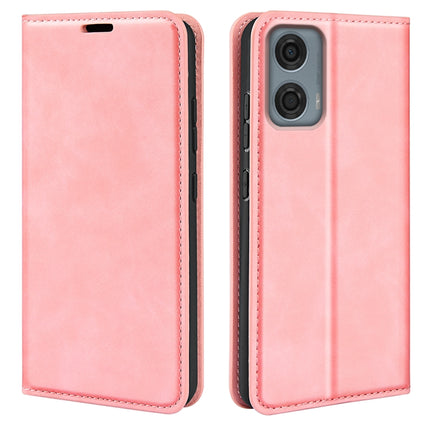 Retro-skin Magnetic Suction Leather Phone Case, For Motorola Edge 50 Pro, For Motorola Edge 50 Fusion, For Motorola Moto G24 Power, For Motorola Moto G 5G 2024