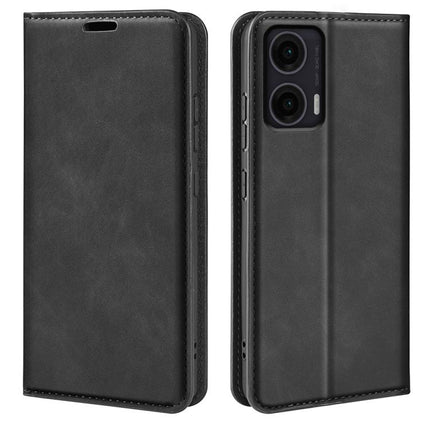 Retro-skin Magnetic Suction Leather Phone Case, For Motorola Moto G15, For Motorola Moto G Power 2025, For Motorola Moto G75 5G, For Motorola Moto G35 5G