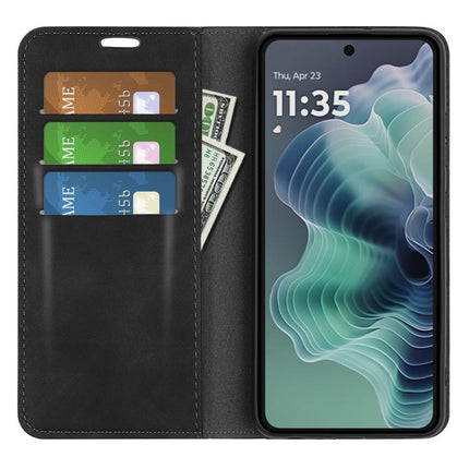 Retro-skin Magnetic Suction Leather Phone Case, For Motorola Edge 60 Pro, For Motorola Moto G Stylus 5G 2025, For Motorola Edge 60 Fusion, For Motorola Moto E15