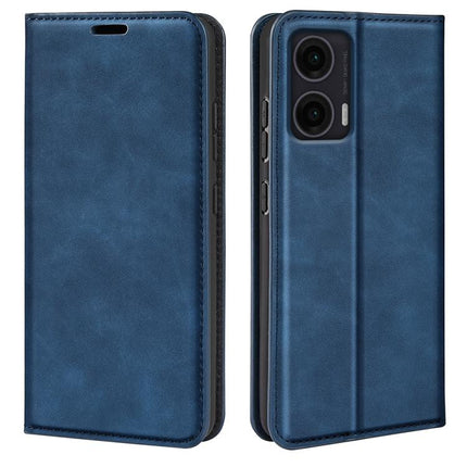 Retro-skin Magnetic Suction Leather Phone Case, For Motorola Moto G15, For Motorola Moto G Power 2025, For Motorola Moto G75 5G, For Motorola Moto G35 5G