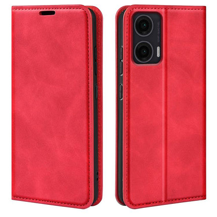 Retro-skin Magnetic Suction Leather Phone Case, For Motorola Moto G15, For Motorola Moto G Power 2025, For Motorola Moto G75 5G, For Motorola Moto G35 5G
