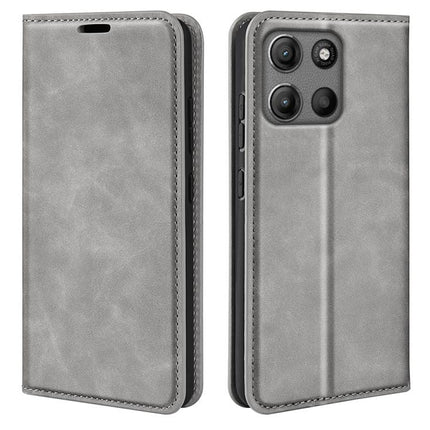 Retro-skin Magnetic Suction Leather Phone Case, For Motorola Moto G15, For Motorola Moto G Power 2025, For Motorola Moto G75 5G, For Motorola Moto G35 5G
