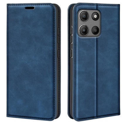 Retro-skin Magnetic Suction Leather Phone Case, For Motorola Moto G15, For Motorola Moto G Power 2025, For Motorola Moto G75 5G, For Motorola Moto G35 5G