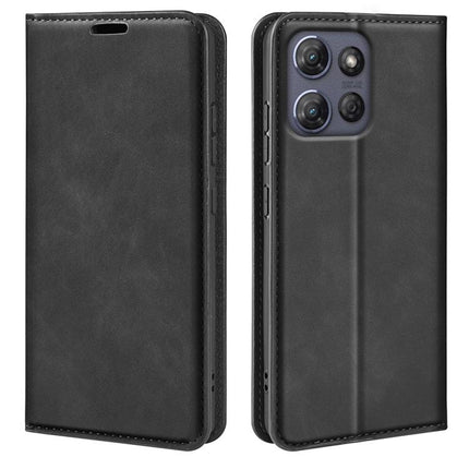 Retro-skin Magnetic Suction Leather Phone Case, For Motorola Moto G15, For Motorola Moto G Power 2025, For Motorola Moto G75 5G, For Motorola Moto G35 5G
