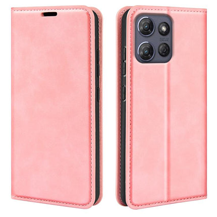 Retro-skin Magnetic Suction Leather Phone Case, For Motorola Moto G15, For Motorola Moto G Power 2025, For Motorola Moto G75 5G, For Motorola Moto G35 5G