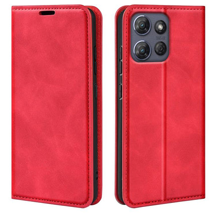Retro-skin Magnetic Suction Leather Phone Case, For Motorola Moto G15, For Motorola Moto G Power 2025, For Motorola Moto G75 5G, For Motorola Moto G35 5G