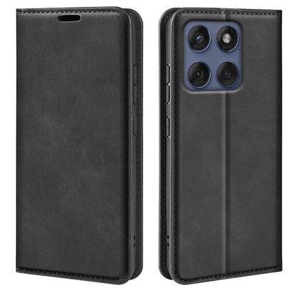 Retro-skin Magnetic Suction Leather Phone Case, For Motorola Edge 60 Pro, For Motorola Moto G Stylus 5G 2025, For Motorola Edge 60 Fusion, For Motorola Moto E15