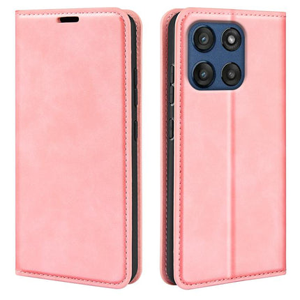 Retro-skin Magnetic Suction Leather Phone Case, For Motorola Edge 60 Pro, For Motorola Moto G Stylus 5G 2025, For Motorola Edge 60 Fusion, For Motorola Moto E15