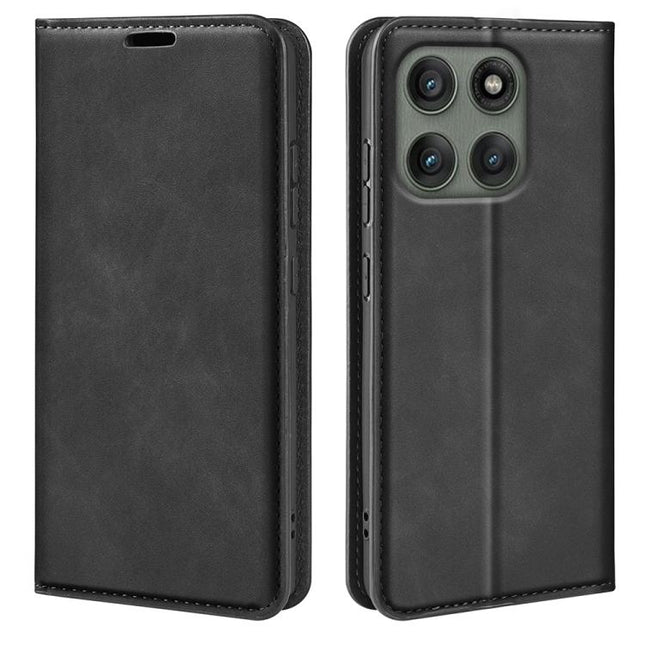 Retro-skin Magnetic Suction Leather Phone Case, For Motorola Edge 60 Pro, For Motorola Moto G Stylus 5G 2025, For Motorola Edge 60 Fusion, For Motorola Moto E15