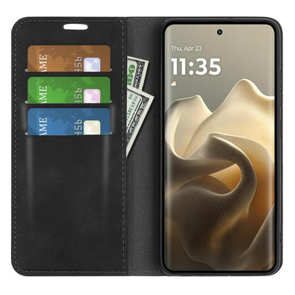 Retro-skin Magnetic Suction Leather Phone Case, For Motorola Edge 60 Pro, For Motorola Moto G Stylus 5G 2025, For Motorola Edge 60 Fusion, For Motorola Moto E15