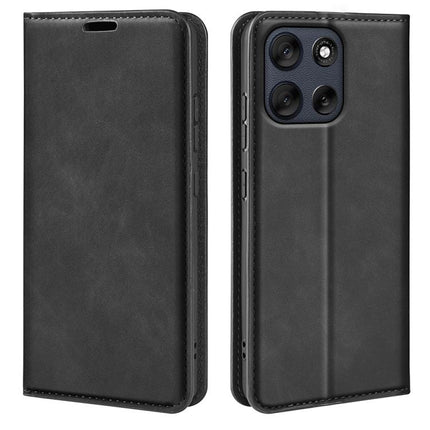 Retro-skin Magnetic Suction Leather Phone Case, For Motorola Moto G06 4G, For Motorola Moto G56 5G / G66Y, For Motorola Moto G86 Power, For Motorola Moto G86 5G