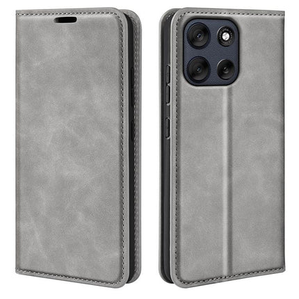 Retro-skin Magnetic Suction Leather Phone Case, For Motorola Moto G06 4G, For Motorola Moto G56 5G / G66Y, For Motorola Moto G86 Power, For Motorola Moto G86 5G