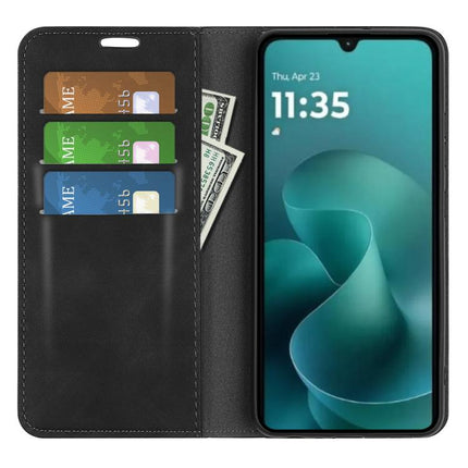 Retro-skin Magnetic Suction Leather Phone Case, For Motorola Moto G06 4G, For Motorola Moto G56 5G / G66Y, For Motorola Moto G86 Power, For Motorola Moto G86 5G